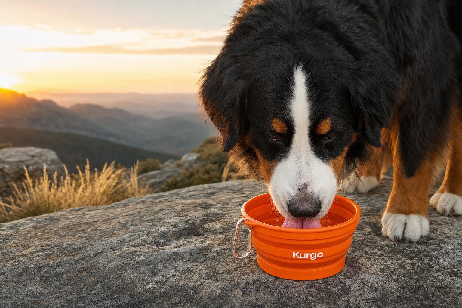 Kurgo Collaps-A-Bowl collapsible silicone dog bowl